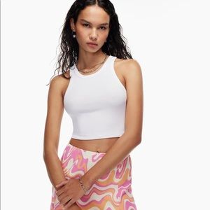 Sundays best cropped drapey-rib racerback tank top from Aritzia